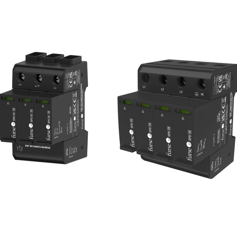 Dispositif de protection contre les surtensions (SPD) solaire CC Furse ESP PV 1000VDC pour installation photovoltaïque