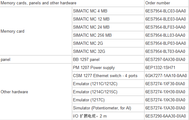 Siemens S7-1200 numéro de commande complet6