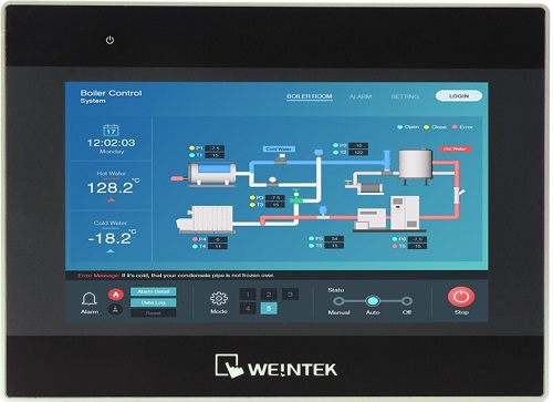 Interface homme-machine weinview cmt3075xh2 couleur 16,7m