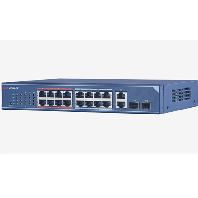 Hikvision 100 Mbit Switch DS-3E0318-E cache 2,75 Mbits