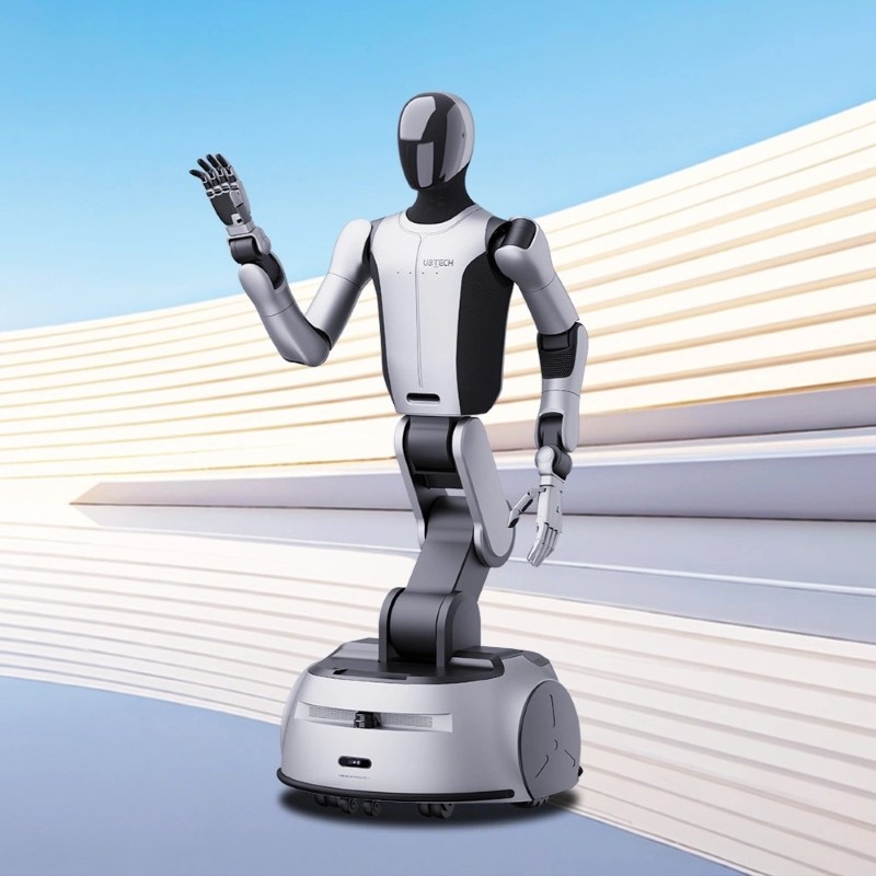 Robot mobile à roues UBTECH Cruzr S2 avec capacité industrielle à double bras